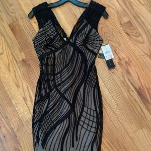 Aidan Mattox Black Cocktail Dress